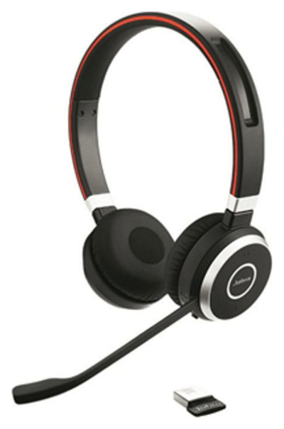 Jabra Evolve 65 Wireless Stereo Headset - Black.